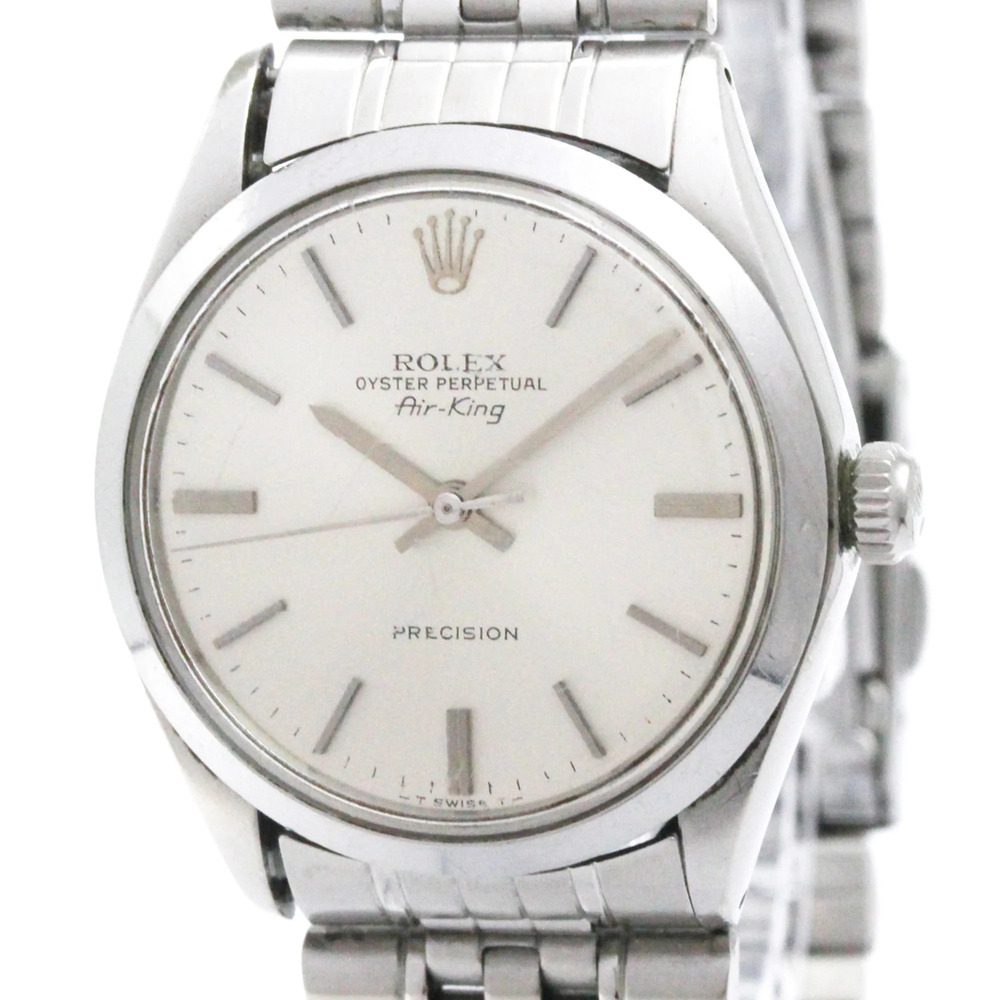 ROLEX Air King 5500 Stainless Steel Automatic Mens Watch Vintage